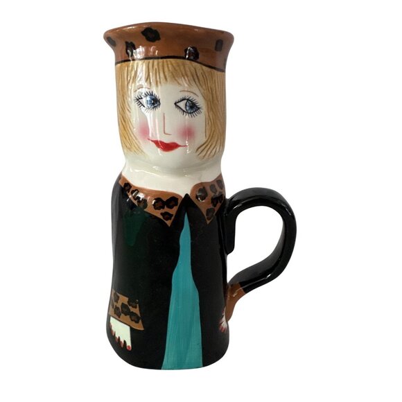 Susan Paley Ceramic Mug By Ganz Ganza Bella Casa Lucy Latte Jave Hand-Painted - Picture 1 of 6